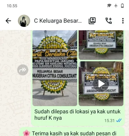 Pengiriman Papan Bunga Duka Cluster Sentul City